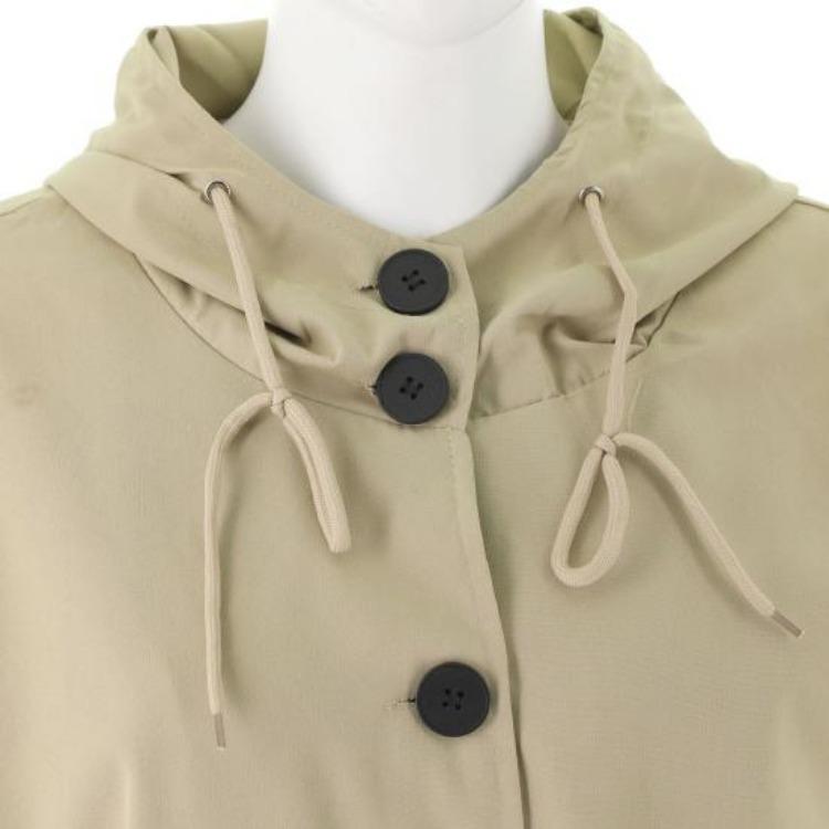 Lightweight Windproof Womens Elegant Trench Coat Double Breasted Plus Size Mid Length Solid Color