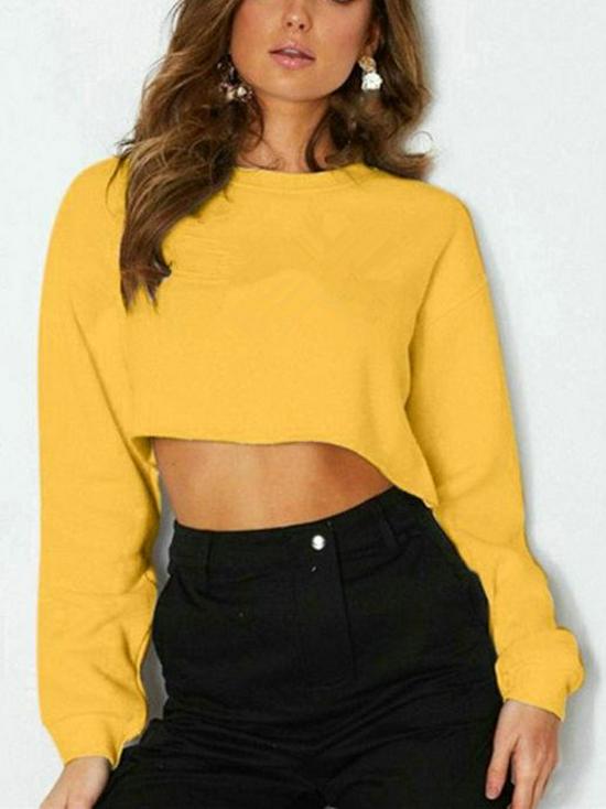 Women's Autumn/Winter 2023 Plus Velvet Thick Loose Fit Round Neck Hoodie