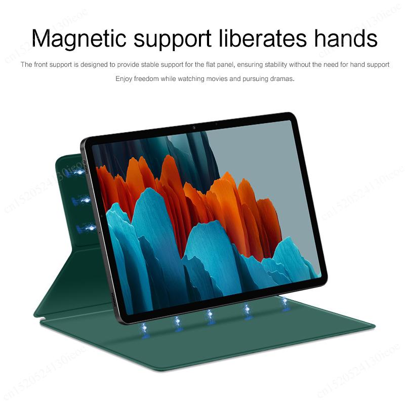 Copertina Magnetica per Tablet per Samsung Galaxy Tab S8 S9 S10 Ultra 14.6 S7 Plus FE 12.4 11 pollici TB-X710 Custodia Porta Matita Funda Capa