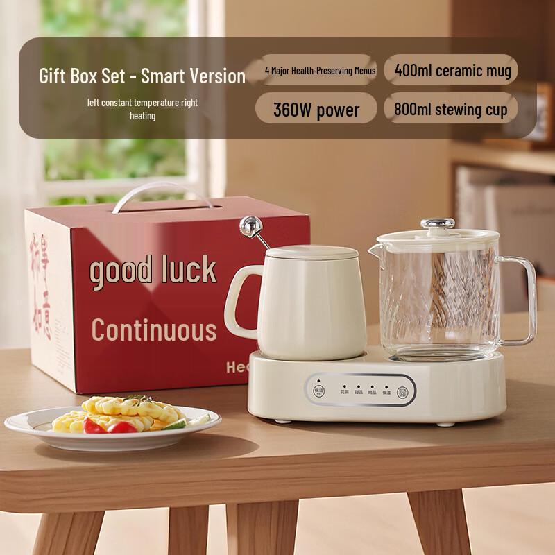 ZISIZ Multi-function Dual-Pot Health Kettle and Warmer