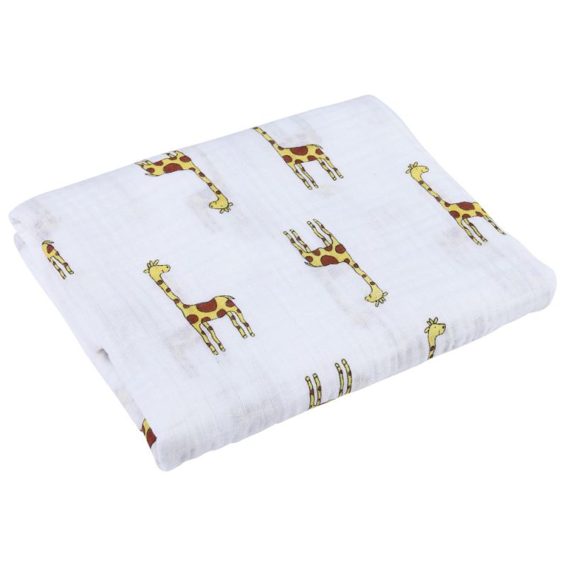 

Двухслойное детское марлевое одеяло 120*120 см, завернутое в полотенце, одеяла