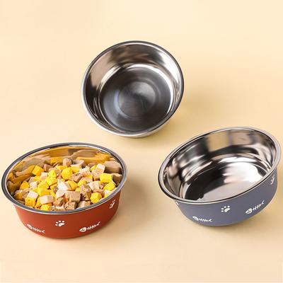 Metall-Hundenapf aus Edelstahl BPA-frei Premium Haustierhundenapf für Futter und Wasser mit rutschfestem Gummiboden Spülmaschinenfest Leicht zu reinigen