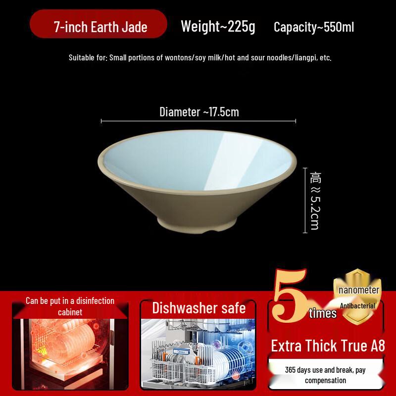Qiwei A8 Commercial Melamine Multi-Purpose Noodle Bowl
