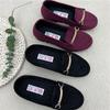 New Spring and Autumn Doudou Shoes Old Beijing Cloth Shoes Flat Shoes Versatile Lazy Shoes One Pedal Single Shoes Work Shoes