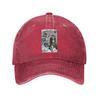JoJos Bizarre Adventure Japanese Unisexga Anime Washed Denim Cap Casual Baseball Caps Adjustable Hat Summer Unisex Baseball Hats