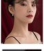 S925 Sterling Silver Women's Simple Korean Style Water Drop Stud Earrings for Sleeping