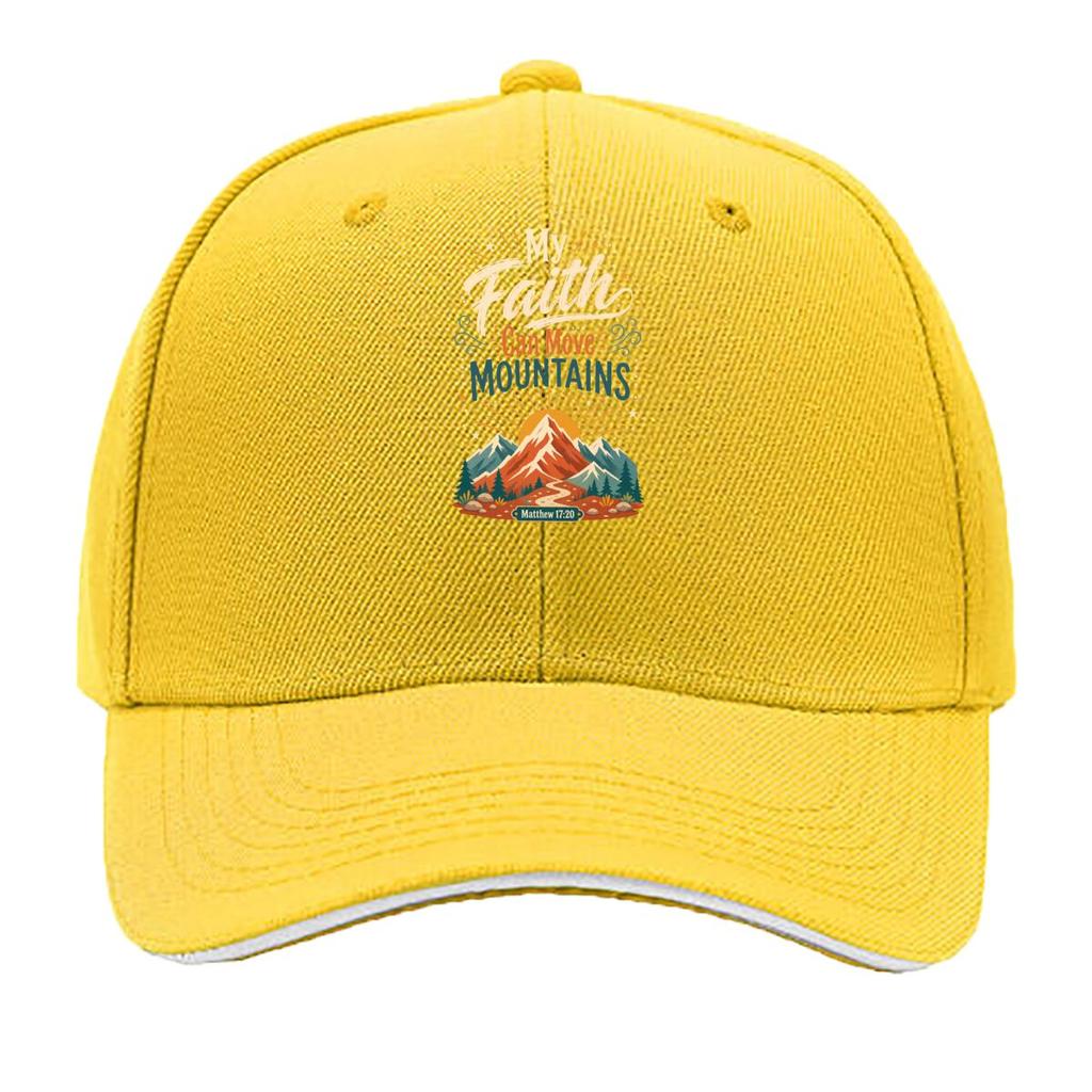 Faith Peaks Scripture Inspiration Le Hip Hop Hat Fashion Outdoor Sports Sandwich Baseball Cap