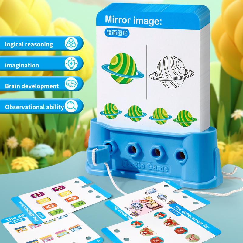 Logic Key Card Games Color Shape Matching Puzzle Game for Kids Logical Thinking Training Parent-child Interactive Game Toy