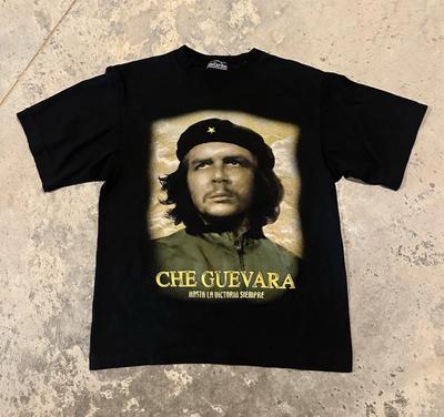 Vintage 90s Che Guevara Blu Caribe T-shirt Groot Logo Medium Revolutionair Cuba