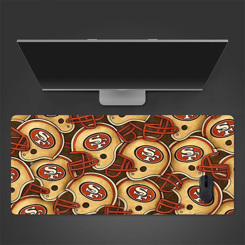 San Francisco 49ers Mouse Pad, Large Gaming Desk Mat, Non-slip XXL Mousepad for Laptop & Tablet, Mini PC Playmat with Stitched Edges