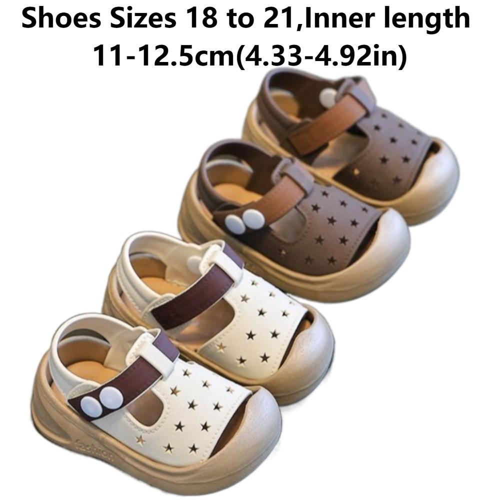 1pair with Straps Baby Toddler Shoes Closed Toe Children's Shoes  Toddlers
