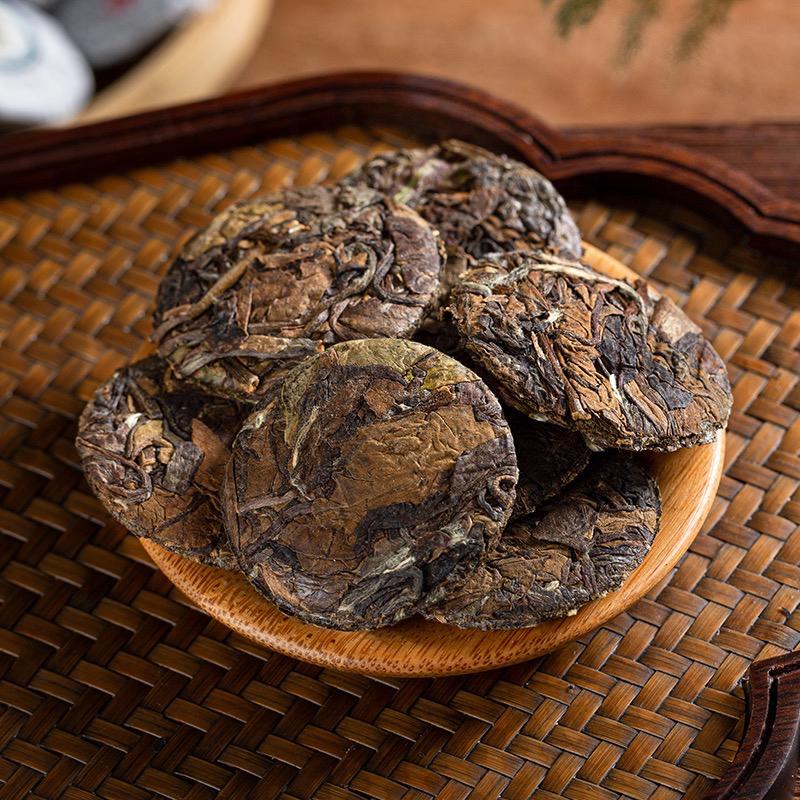 White tea Shoumei Aged Tea Cookies Weight Loss Slimming Tea Cake 50g