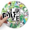 Stationery Sticker Golf Elements Rich Patterns Self-adhesive Cartoon Golf Stickers Kids Toy  Gift Graffiti Decals School Supply