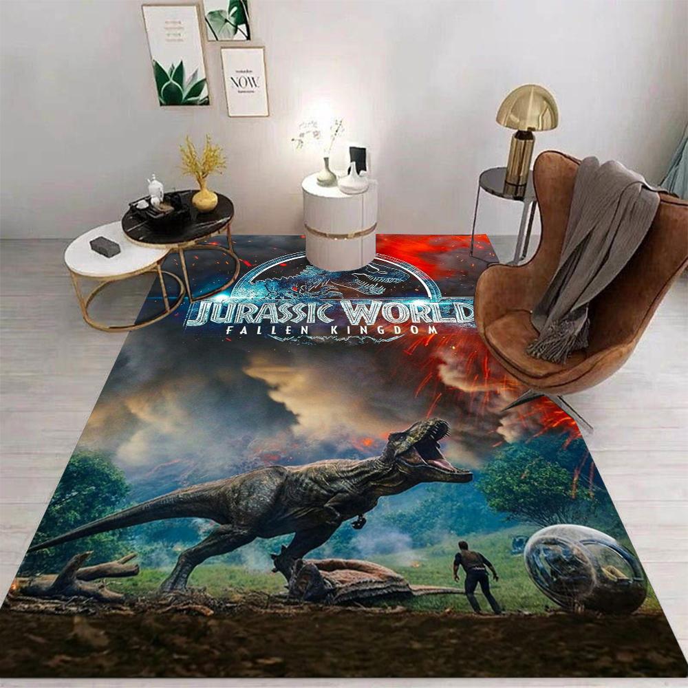 Dinosaur Theme J-Jurassic Park Carpet Living Room Sofa Decor Rug Kid Bedside Soft Carpets Game Room Mat Hallway Rug Gift