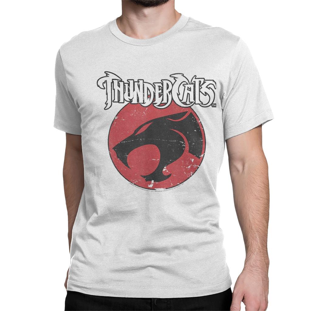 Maglietta Film Comico Thundercats per Uomini Donne Anime Divertente 100% Cotone T-Shirt Girocollo Manica Corta Magliette Abbigliamento Estivo
