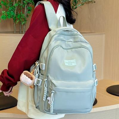 Schoolbag Schoolbag Female Junior High School Student Schoolbag Japanese Versatile Girl Simple Backpack Large Capacity Student Backpack Large