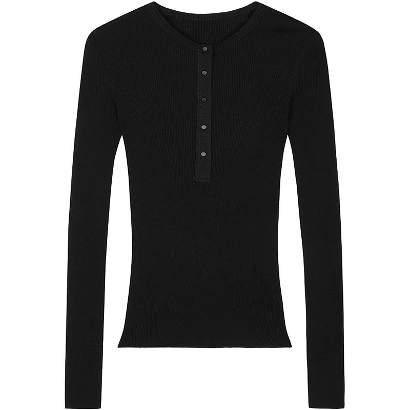JNBY 26 Spring Long Sleeve Crew Neck T-shirt