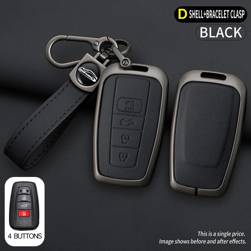 Car Key Case For Toyota Prius Camry Corolla C-Hr Chr Rav4 Prado Izoa Levin Avalon Zinc Shell Cover