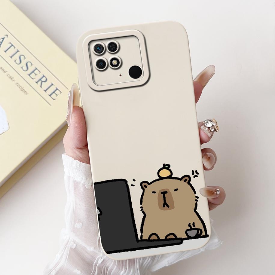 For Xiaomi Redmi 10C Case Popular Flower Camera Protection Funda Soft Silicone Phone Case For Redmi 10 Power Cover Redmi10C Capa