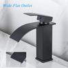 Bathroom Waterfall Basin Faucet Brass Bath Sink Faucet Hot&Cold Water Mixer Vanity Tap Deck Mounted Washbasin Taps