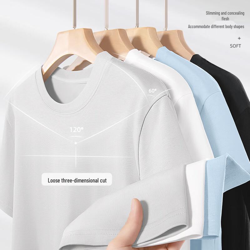 JEANSWEST LIFE Men's 2025 Loose Fit Pure Cotton T-shirt