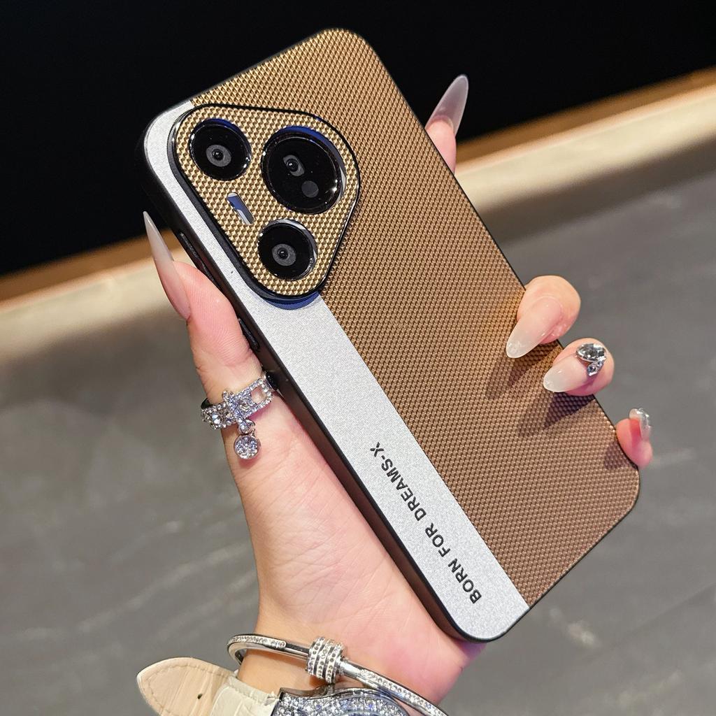 Splicing Color Matte For Magsafe Magnet Case For Huawei Pura 80 70 P60 Mate 70 60 50 Pro Plus Embossed Pattern Shockproof Cover