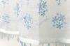 Arie Cafe 125cm Wide X 45cm Liz Curtain, Blue, Long, Beaded,