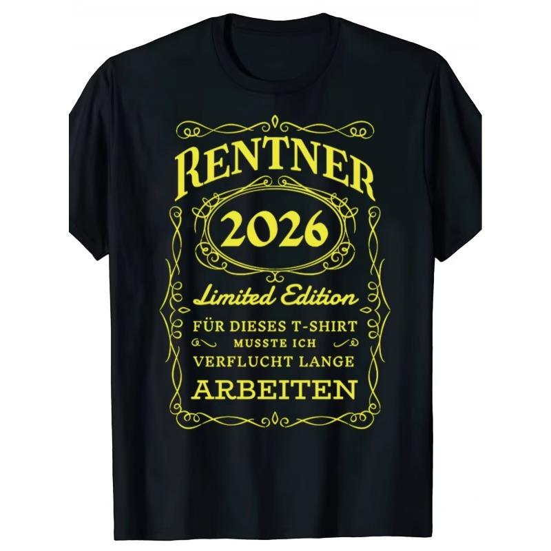 2026 New Unisexs RENTNER Limited Edition Graphic T Shirt Cotton Tee Women Spring Streetwear Humor Novelty Trendy Summer S
