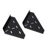Shower Corner Shelf Triangle Matte Black Finish Acrylic Wall Mounted Coner Floating Shelf for Bathroom Kitchen