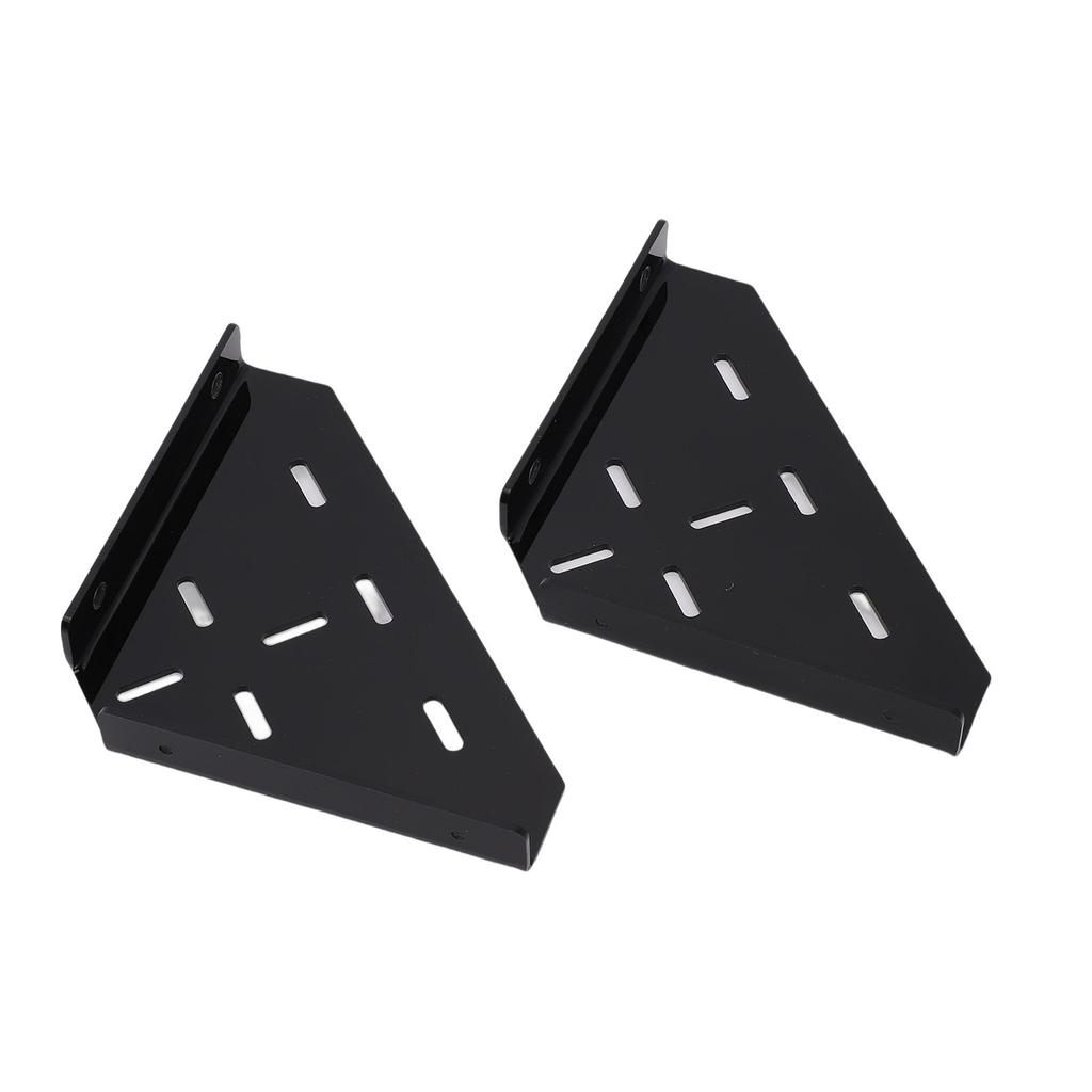 Shower Corner Shelf Triangle Matte Black Finish Acrylic Wall Mounted Coner Floating Shelf for Bathroom Kitchen