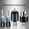 Electric Drill Conversion Adapter: 1/2 to 1/4 Hex Screwdriver Bit, Air Wrench, Telescopic Spring Sleeve.