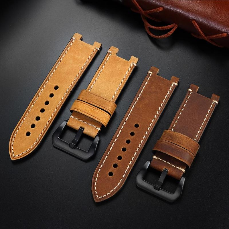 Retro Leather Watchband For Casio G-SHOCK MTG-B1000 MTG-G1000 26mm Modified MTGB1000 GST-W120L/W130L/S100/S110 Men's Watch Strap