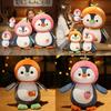 Cute Fruit Penguin Plush Toy Animal Zoo Couple Penguin Doll Baby Sleep Soothing Rag Doll 25cm 40cm 70cm 90cm