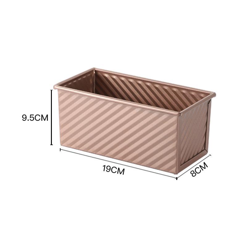 

Золотая форма для хлеба и кекса из гофрированной углеродистой стали с крышкой