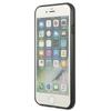 Étui pour iPhone SE 2022 Guess Rigide 4G Logo Métallique Doré Marron