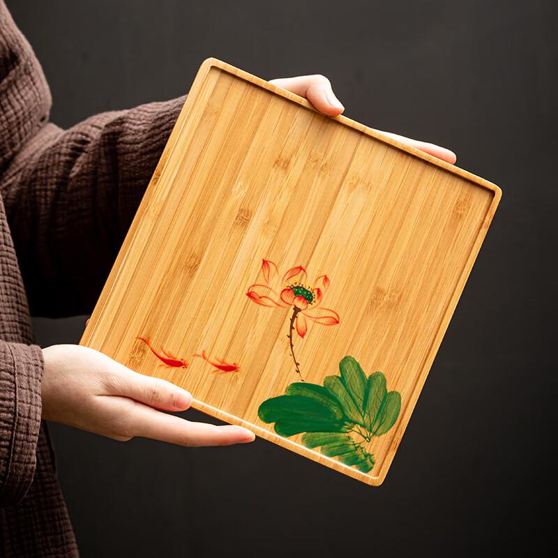 Chinese Style Minimalist Bamboo Tea Tray