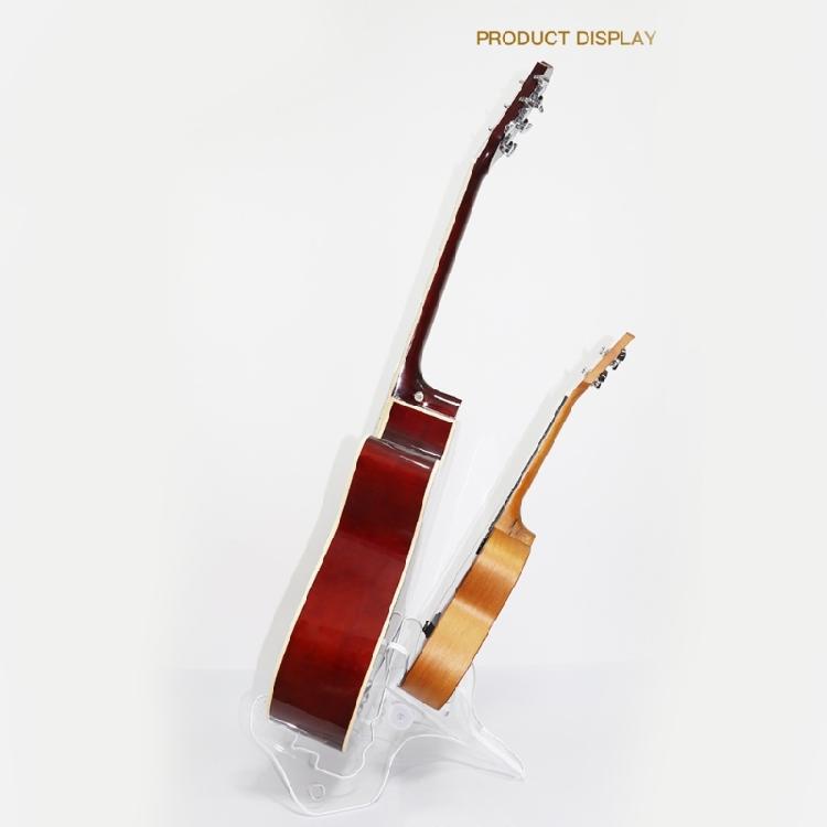 Folding Ukulele Holder Small Musical Instrument Stand Small Guitar Stand Thick Nonslip Ukulele Holder with Light