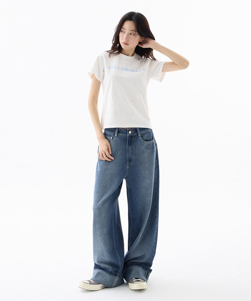 FILLUMINATE (W) Authentic Logo T-Shirt - White