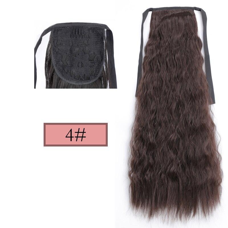 Long Tail Straight Hair Clip Wig Ponytail With Hair Clip, Synthetic Ponytail, Black, Brown, Headdress