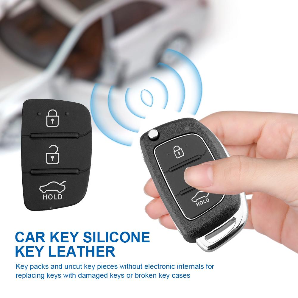 Fernbedienung Autoschlüssel Gehäuse 3 Tasten Auto Fernbedienung Schlüssel Gehäuse Abdeckung Smart Klinge Schlüsselanhänger Gehäuse Abdeckung für Hyundai Kia RIO K2 K5 Sportage
