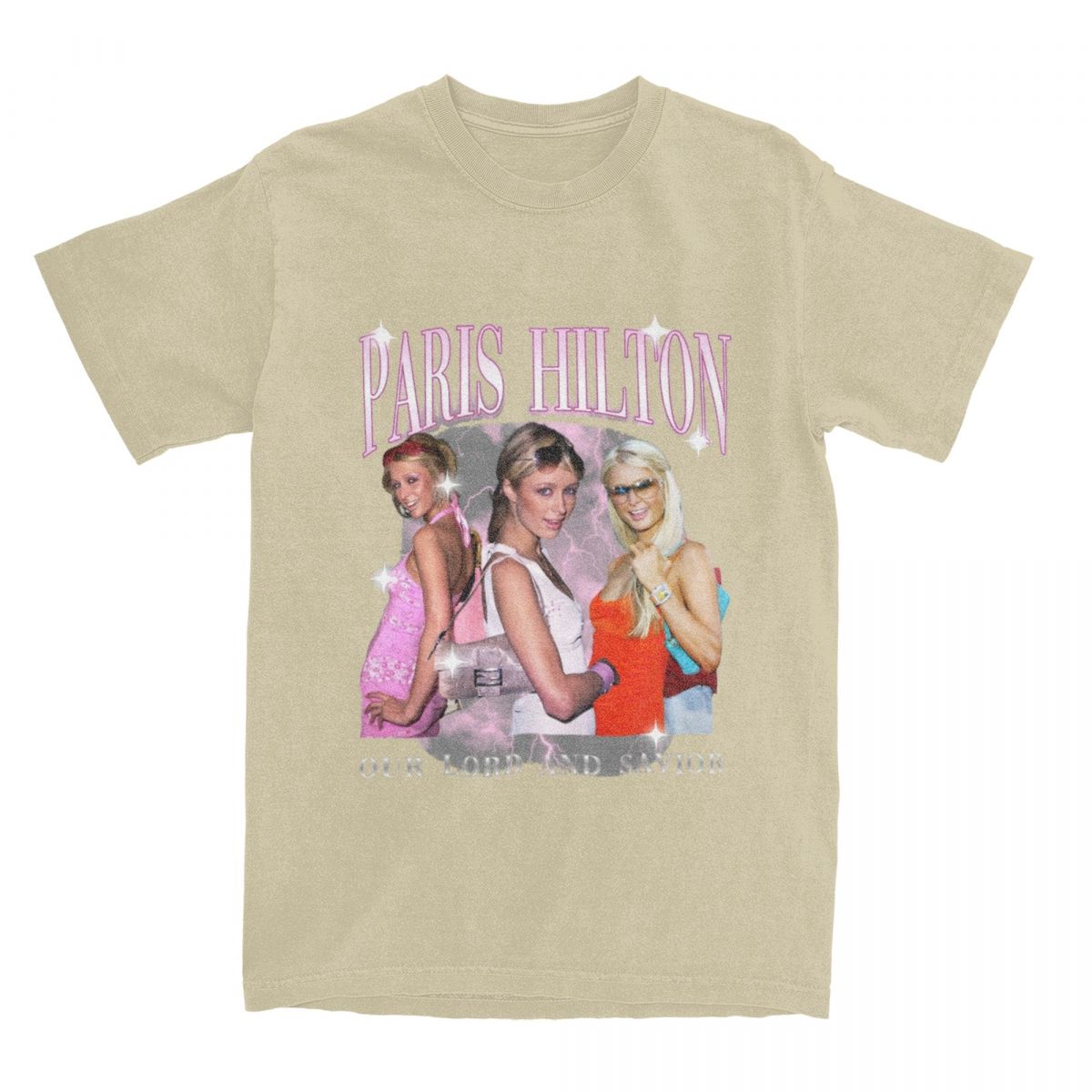 

Paris Hiltons T-Shirts Men Funny Cotton Tees O Neck Short Sleeve T Shirts Birthday Present Clothing M