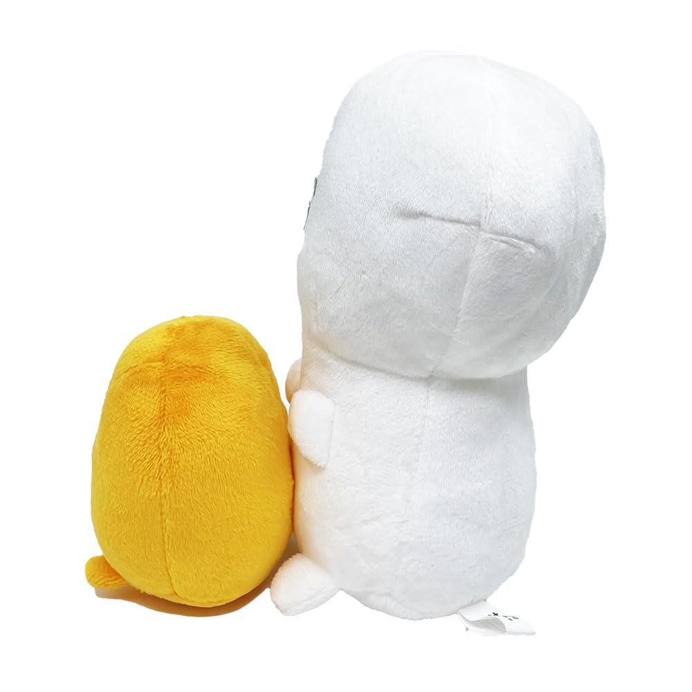 Official Obungu To Issho Buruburu Hug Plush 15cm Toy, Approx. (White)