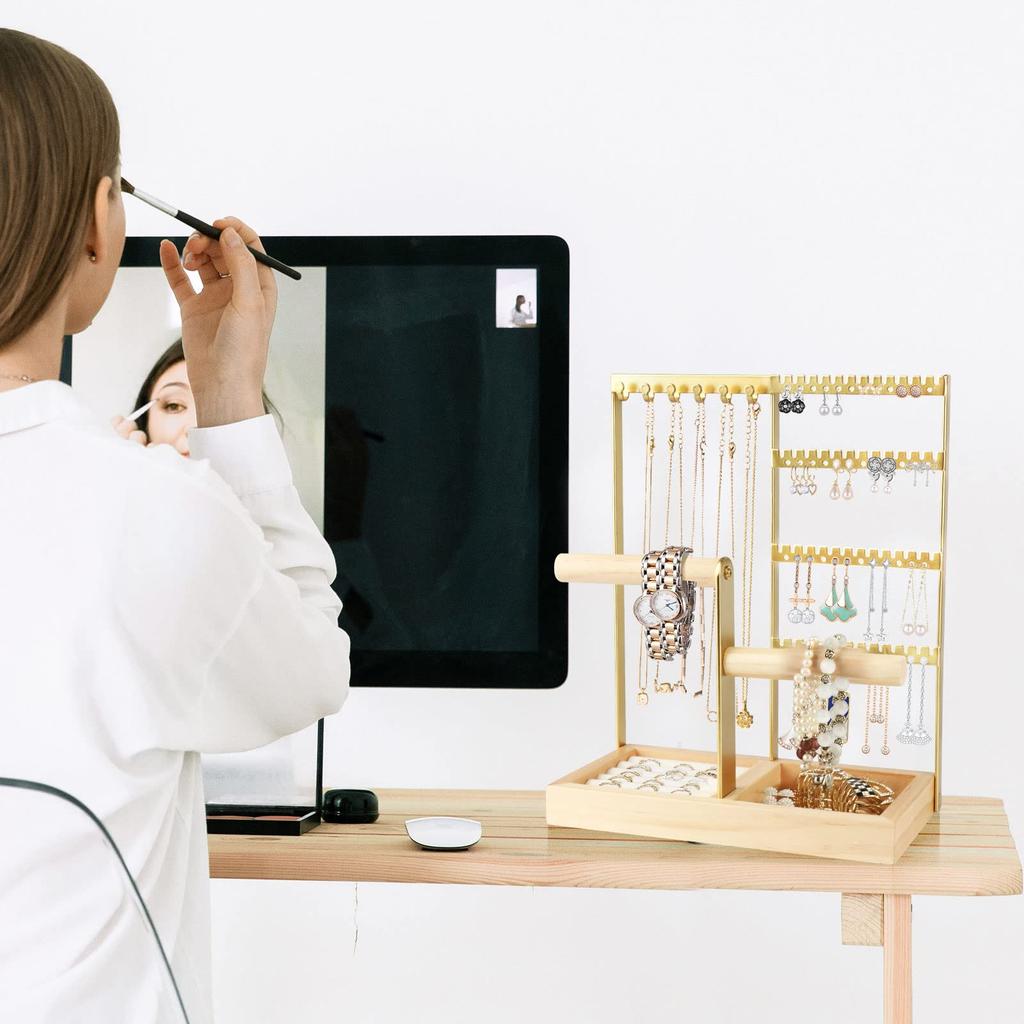 Andacar Earring Cute Accessory Necklace Accessory Accessory Earring Large Earring Jewelry Jewelry Earring Holder Stand, Case, Stand, Storage, Stand,