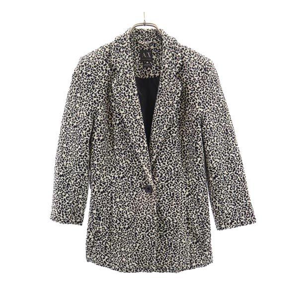 

ARMANI EXCHANGE Пиджак приталенного кроя с рукавом 7/8 с леопардовым принтом Женский Б/У