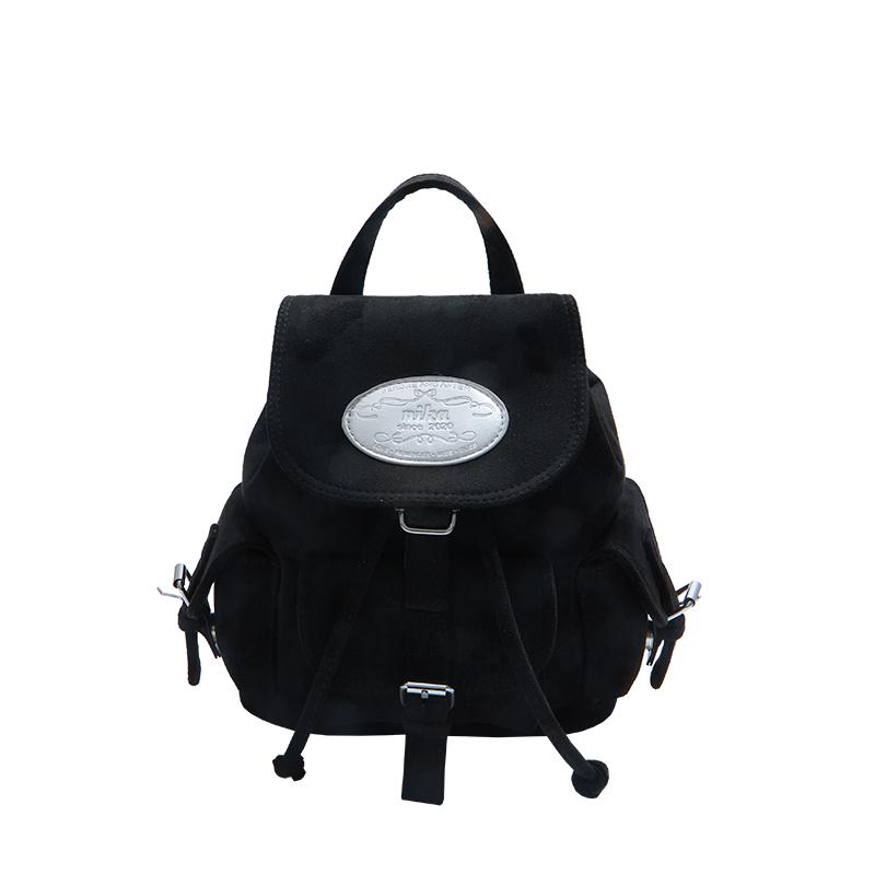 Einfarbig Große Kapazität Mode Rucksäcke Kunstwildleder 2026 Neu Damen Taschen Pendeln Nähgarn Weiche Rucksäcke