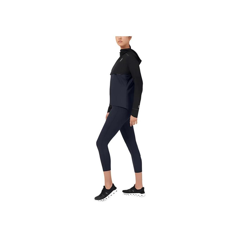 On Weather Jacket Lightweight Windproof Running Hooded Jacket Women Jacket Black 204.00248