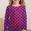 2024 Kids Clothes Sequins Print Blouse for Girls Children Summer Clothes Fashion Girl T-Shirt Top O-Neck Children's T-Shirt Girl