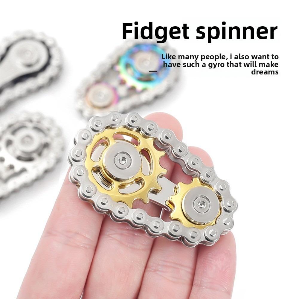 Kovový ruční klíčový mechanismus Fidget pro uvolnění stresu, dekorační model, nástroj pro soustředění, kancelářská stolní hračka pro dospělé, řetízek na snižování úzkosti