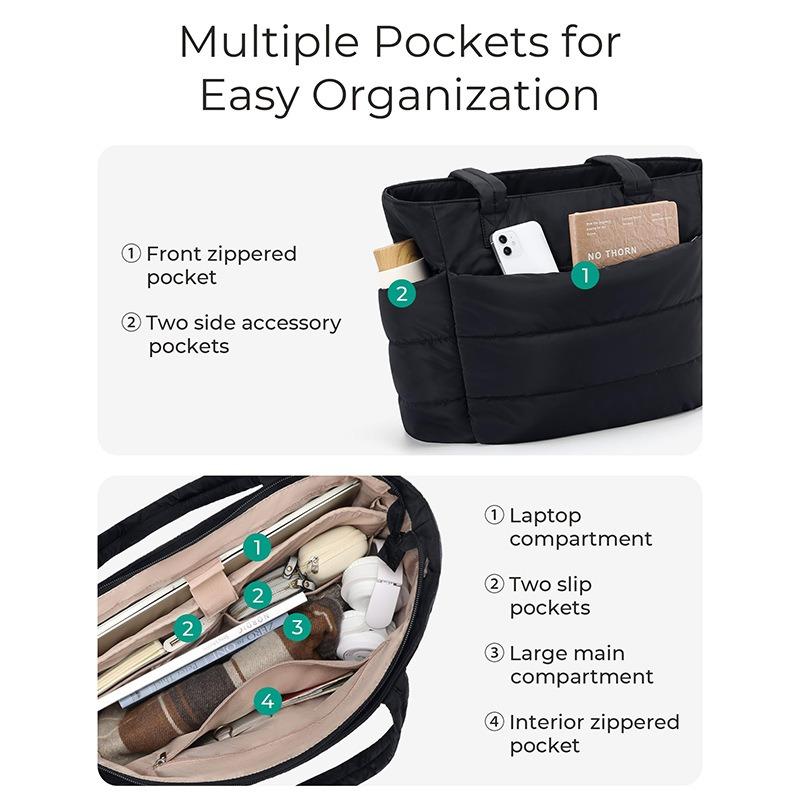 Hot-selling Women's Shoulder Bag High-value Leisure Travel Portable Storage Bag Large-capacity Multi-compartment Tote Bag