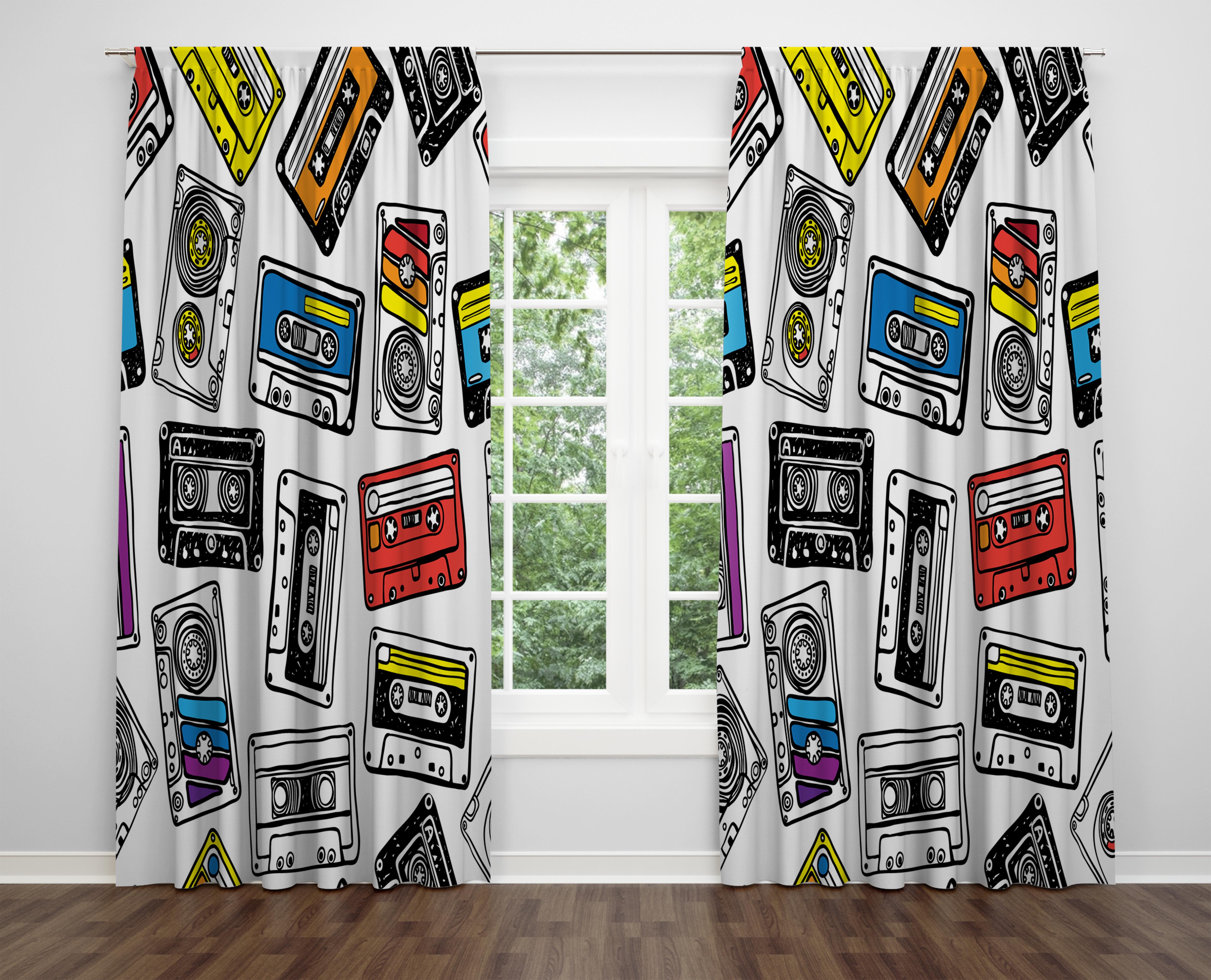 

Декоративний дизайн, високоякісна бавовняна тканина, ви можете вибрати одну або подвійну фіранку з крила 1 piece різнокольоровий